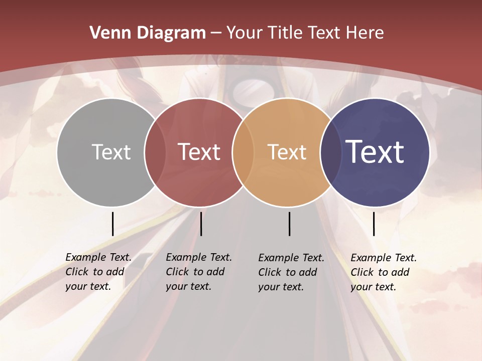 A Woman In A Red Dress Standing In Front Of A Cloudy Sky PowerPoint Template