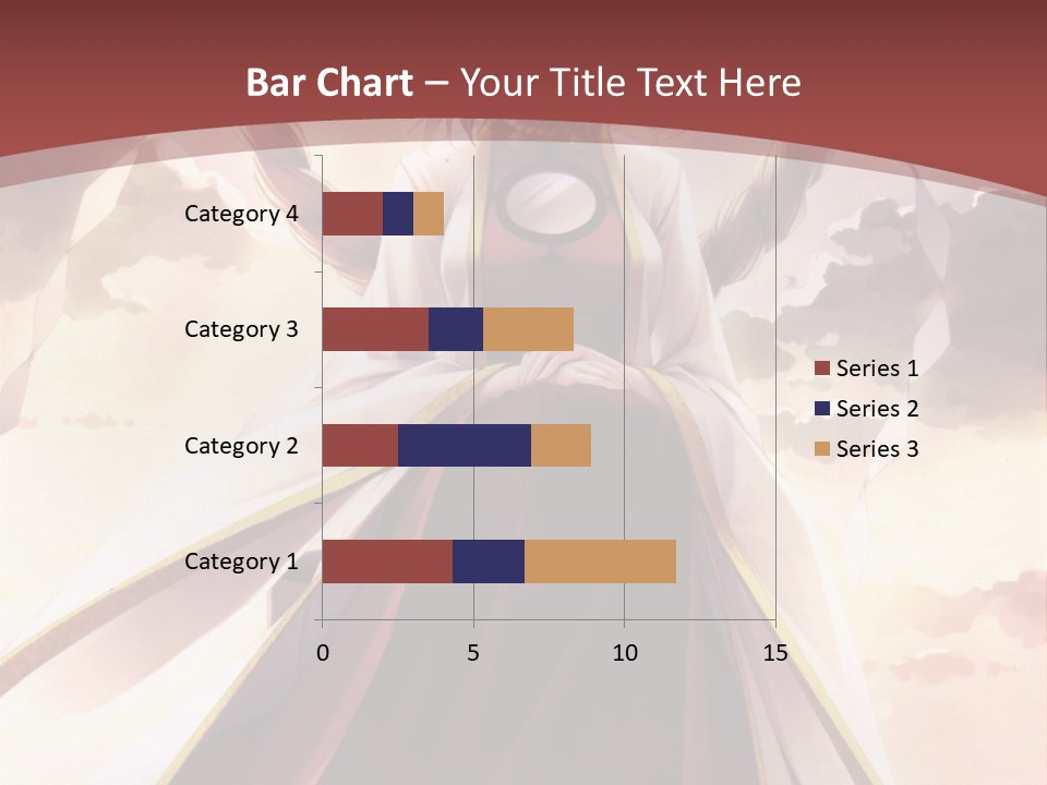 A Woman In A Red Dress Standing In Front Of A Cloudy Sky PowerPoint Template