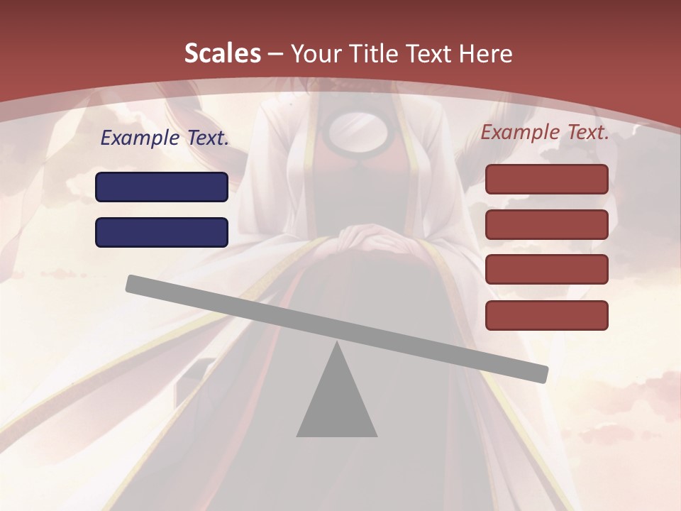 A Woman In A Red Dress Standing In Front Of A Cloudy Sky PowerPoint Template