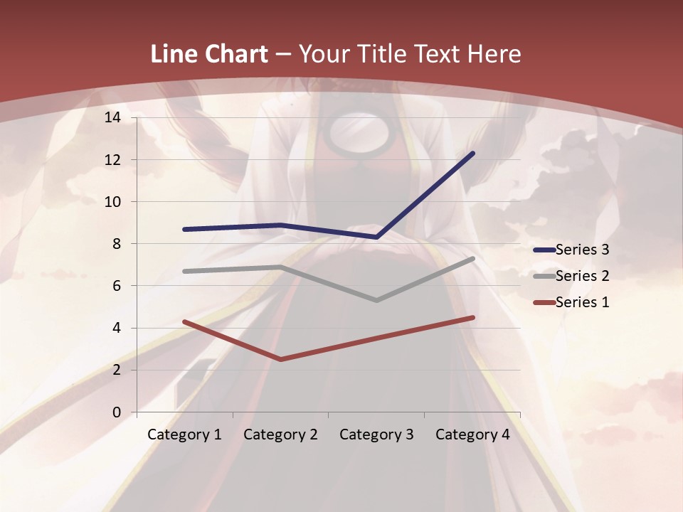 A Woman In A Red Dress Standing In Front Of A Cloudy Sky PowerPoint Template