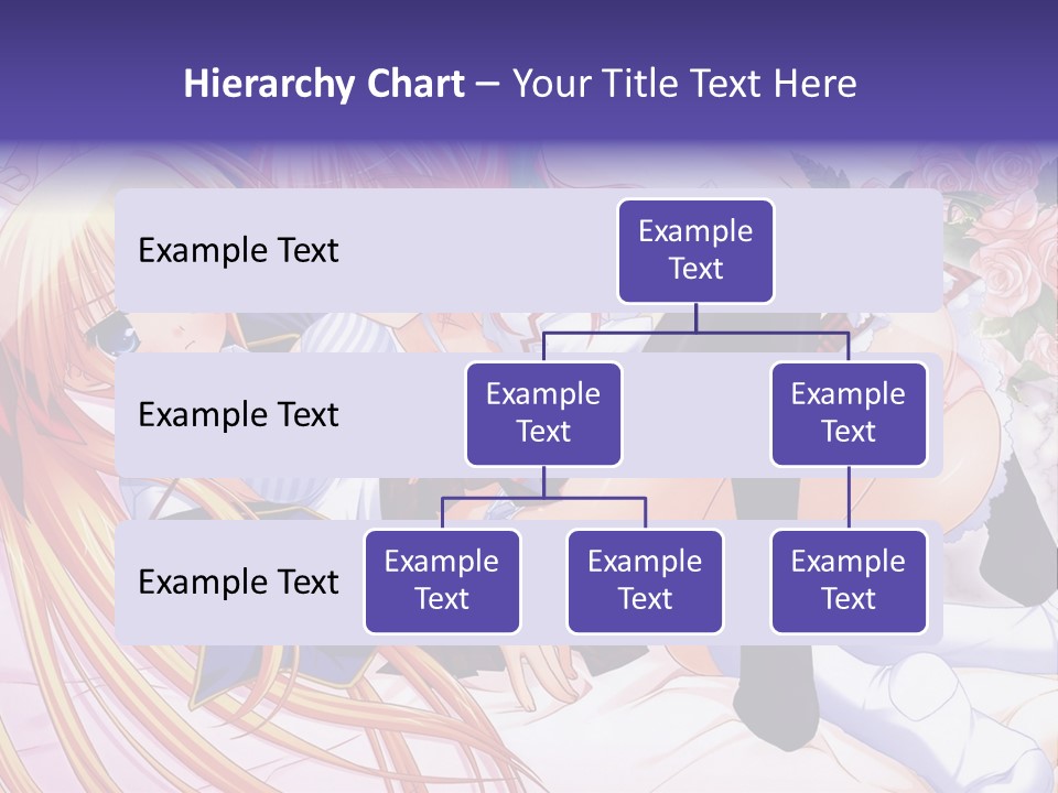 A Couple Of Anime Girls Laying Next To Each Other PowerPoint Template