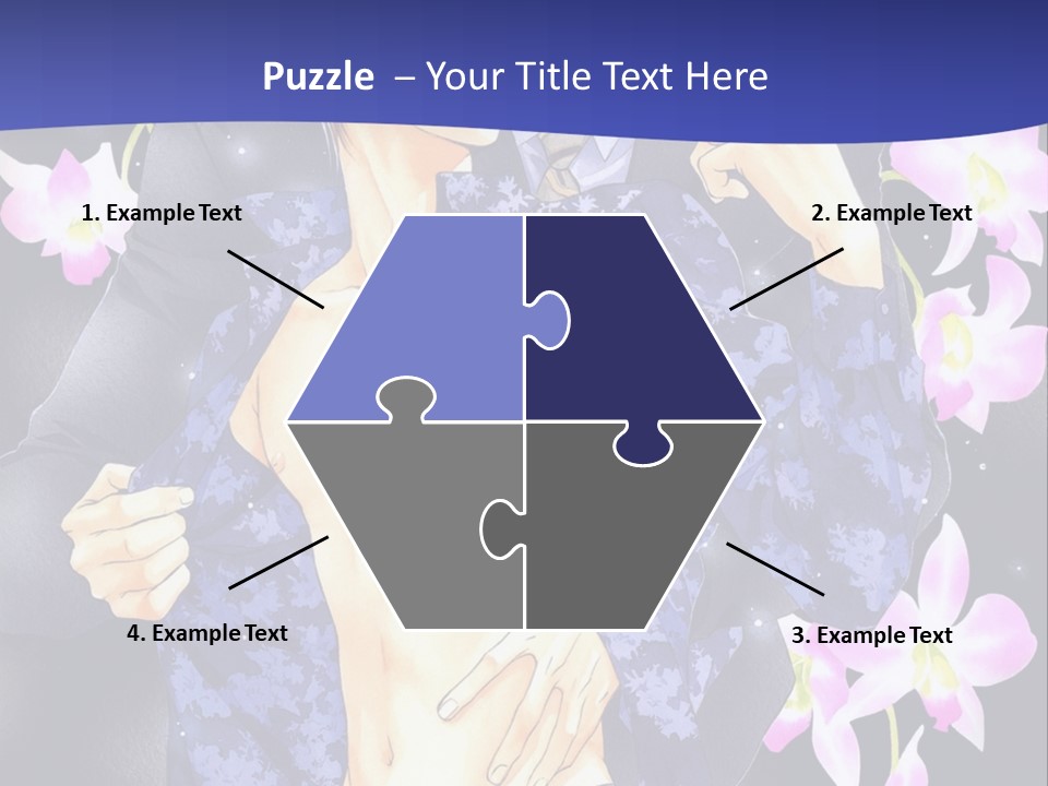 A Couple Of People Standing Next To Each Other PowerPoint Template