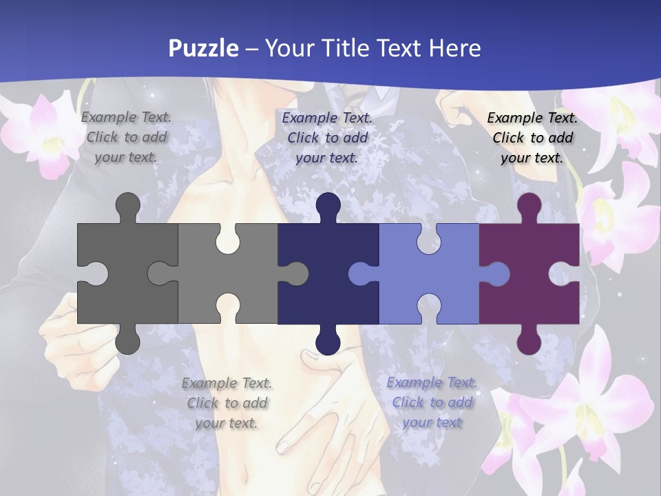 A Couple Of People Standing Next To Each Other PowerPoint Template