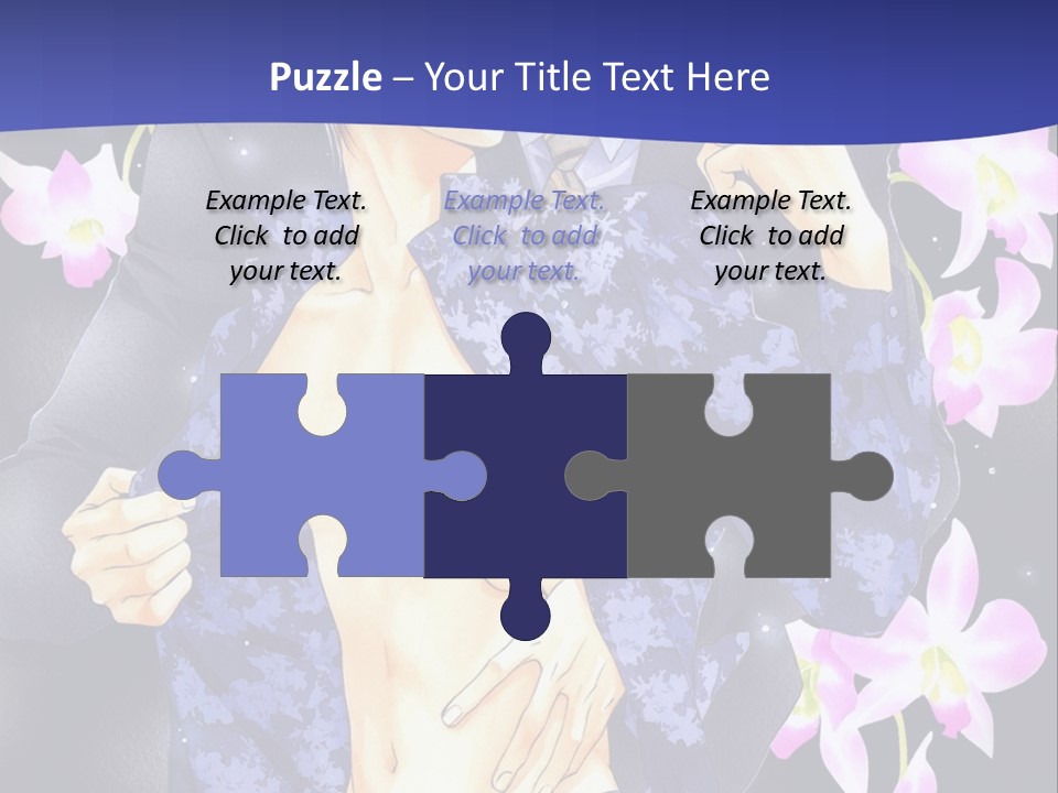 A Couple Of People Standing Next To Each Other PowerPoint Template