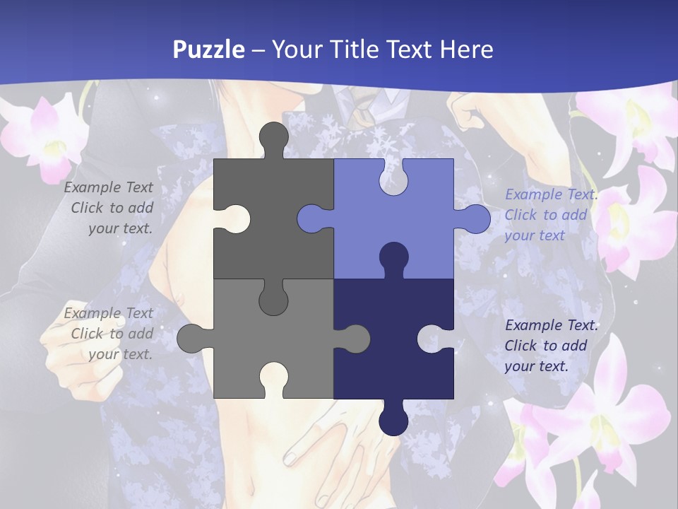 A Couple Of People Standing Next To Each Other PowerPoint Template