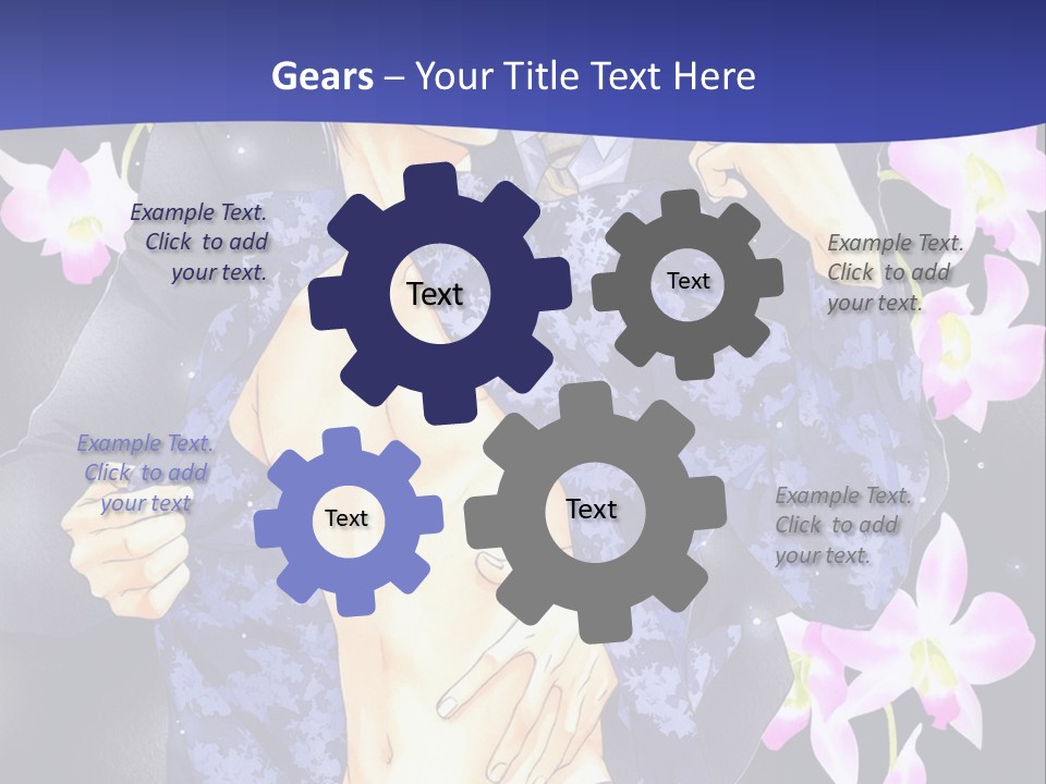A Couple Of People Standing Next To Each Other PowerPoint Template