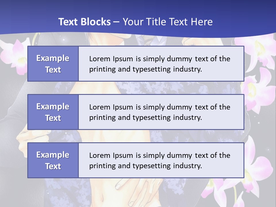 A Couple Of People Standing Next To Each Other PowerPoint Template