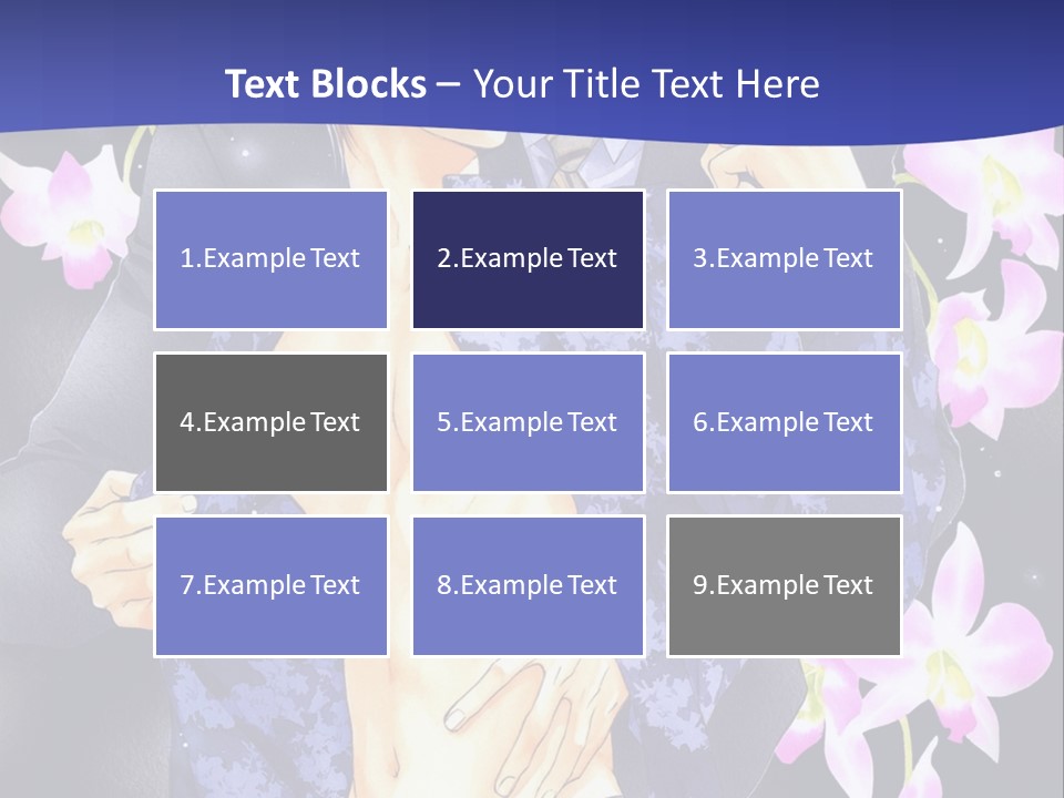 A Couple Of People Standing Next To Each Other PowerPoint Template