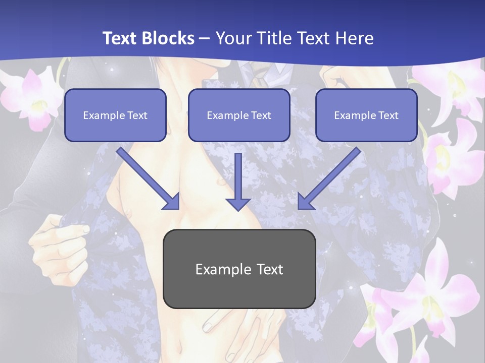 A Couple Of People Standing Next To Each Other PowerPoint Template