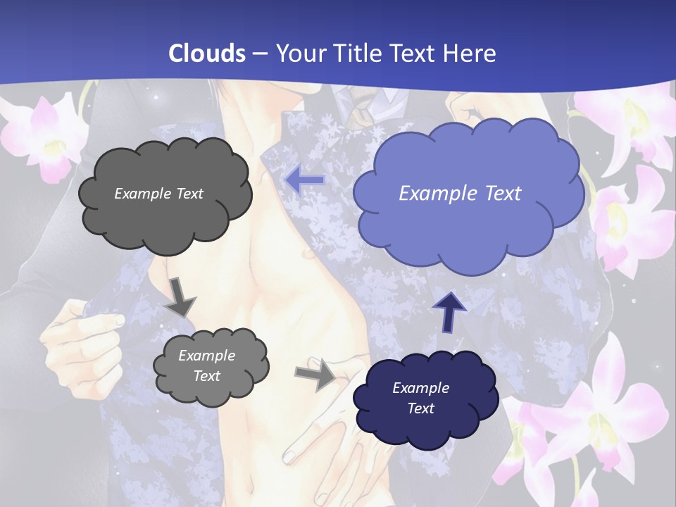 A Couple Of People Standing Next To Each Other PowerPoint Template