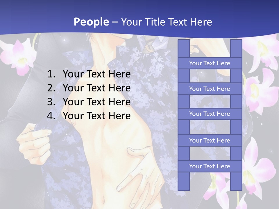 A Couple Of People Standing Next To Each Other PowerPoint Template