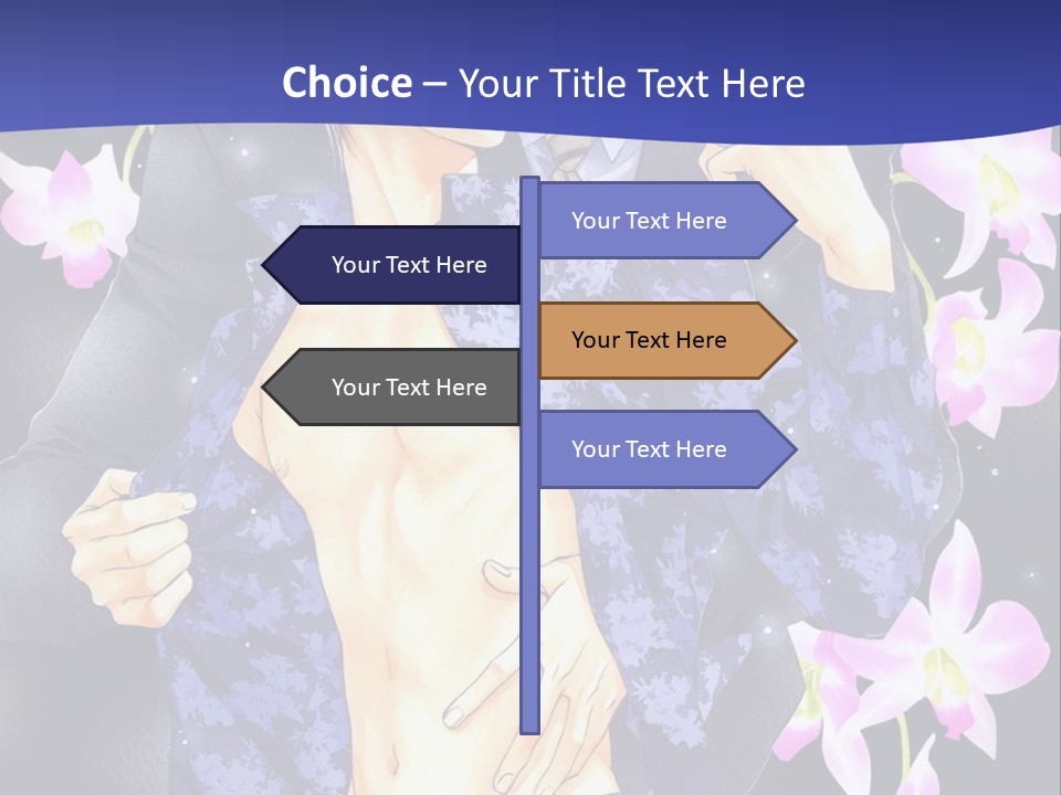 A Couple Of People Standing Next To Each Other PowerPoint Template