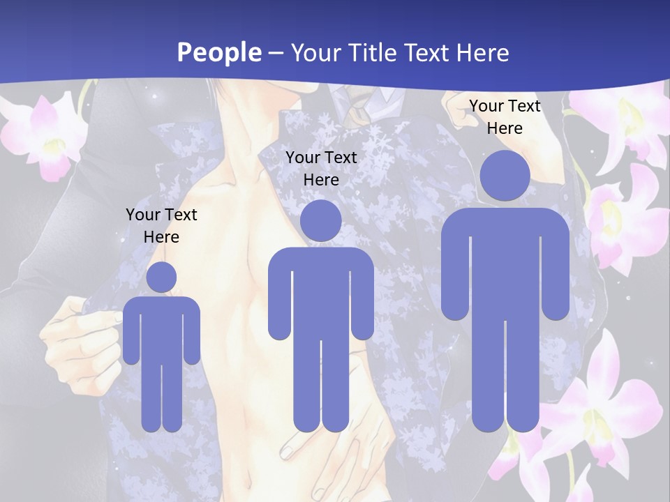 A Couple Of People Standing Next To Each Other PowerPoint Template