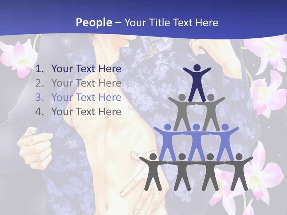 A Couple Of People Standing Next To Each Other PowerPoint Template