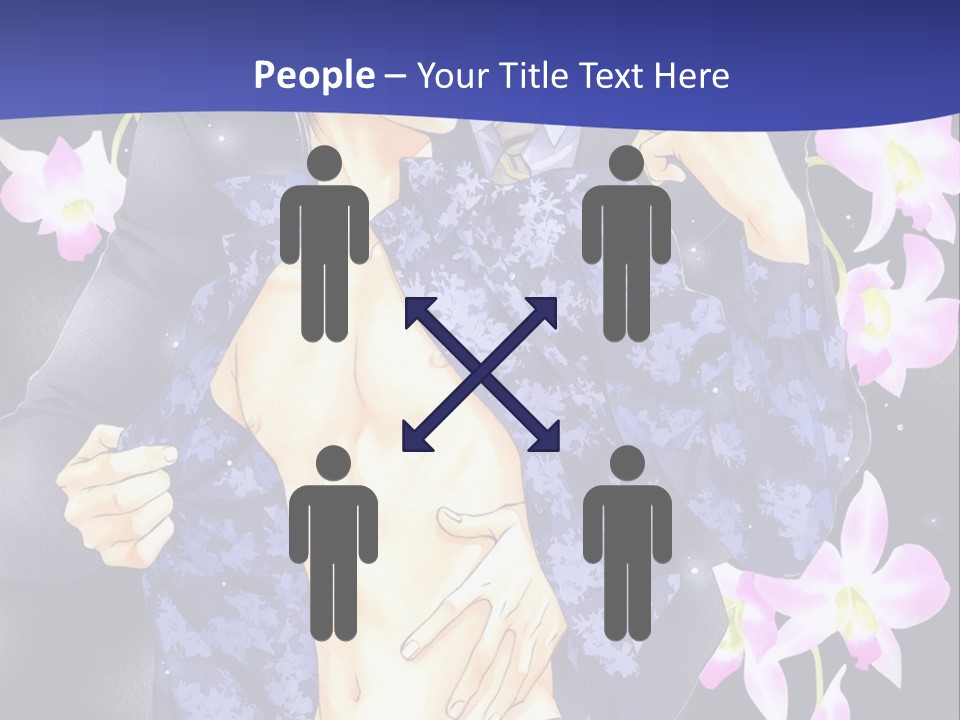 A Couple Of People Standing Next To Each Other PowerPoint Template