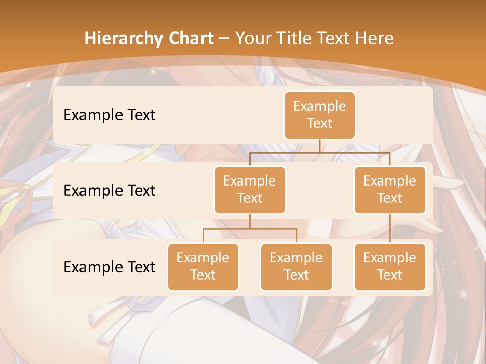 A Girl With Long Brown Hair And White Pants PowerPoint Template