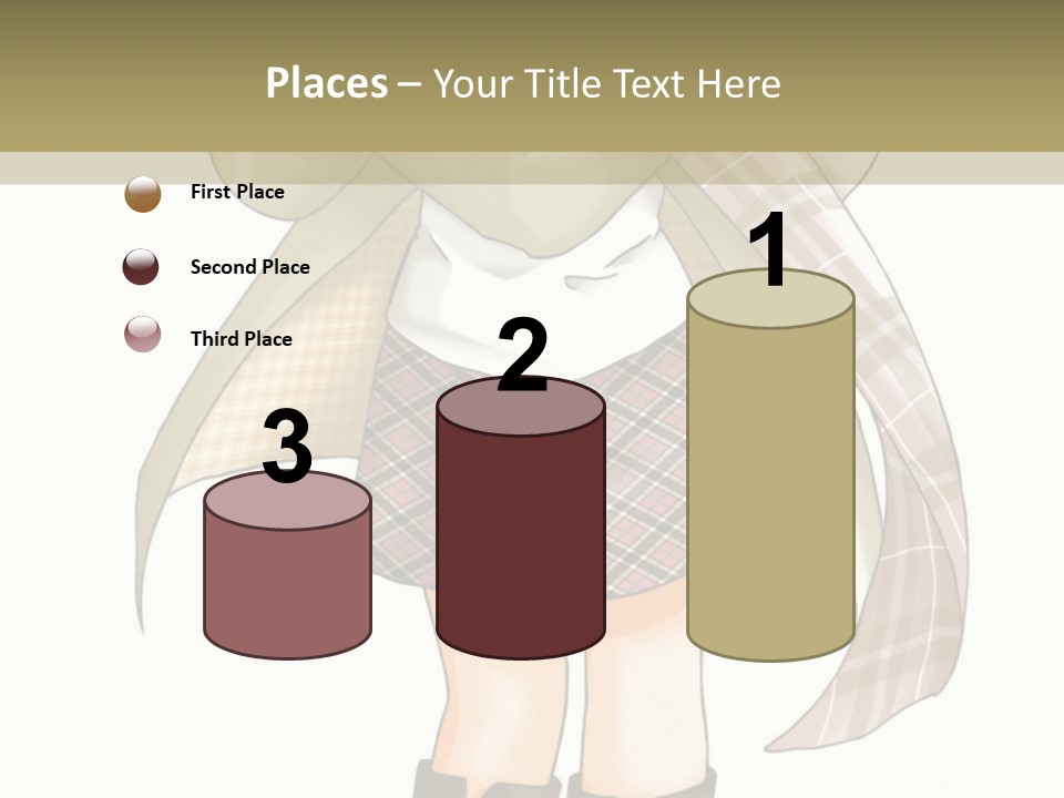 A Girl In A Chef's Outfit Holding A Hot Dog PowerPoint Template