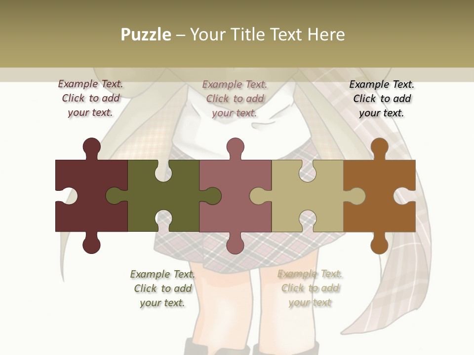 A Girl In A Chef's Outfit Holding A Hot Dog PowerPoint Template