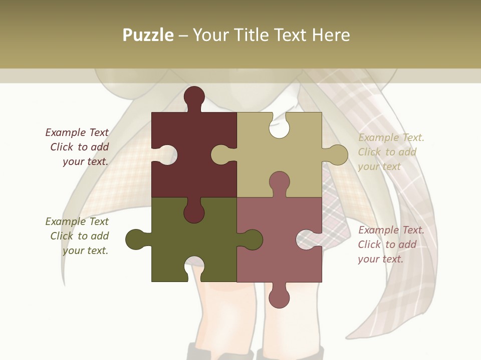 A Girl In A Chef's Outfit Holding A Hot Dog PowerPoint Template