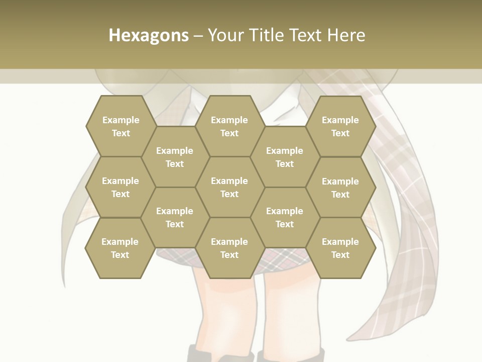 A Girl In A Chef's Outfit Holding A Hot Dog PowerPoint Template