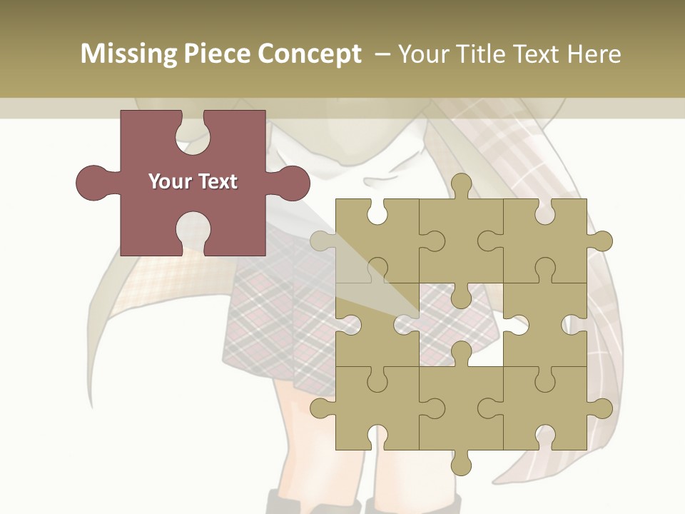 A Girl In A Chef's Outfit Holding A Hot Dog PowerPoint Template