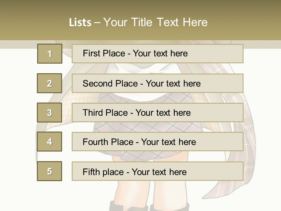 A Girl In A Chef's Outfit Holding A Hot Dog PowerPoint Template