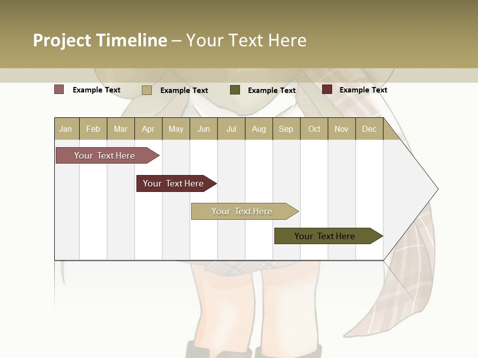 A Girl In A Chef's Outfit Holding A Hot Dog PowerPoint Template