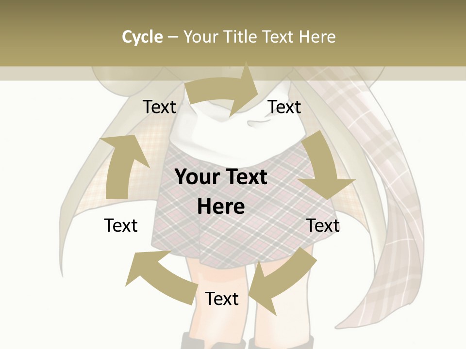 A Girl In A Chef's Outfit Holding A Hot Dog PowerPoint Template