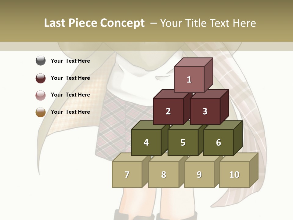 A Girl In A Chef's Outfit Holding A Hot Dog PowerPoint Template