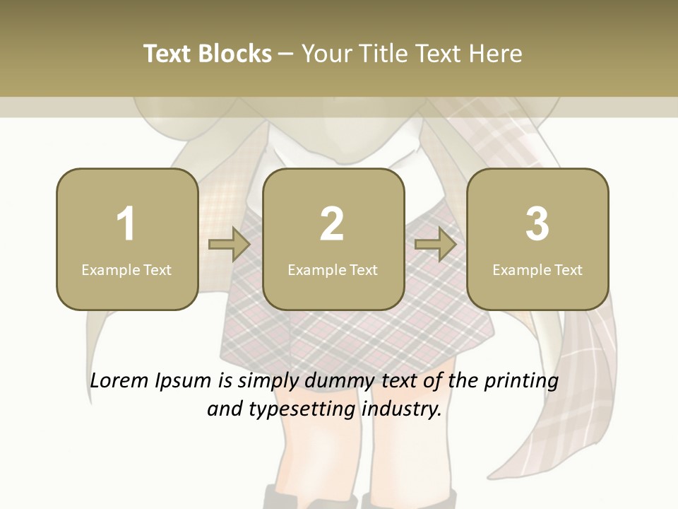 A Girl In A Chef's Outfit Holding A Hot Dog PowerPoint Template