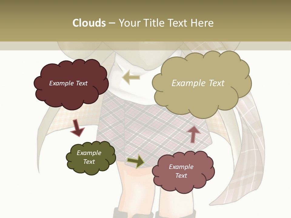 A Girl In A Chef's Outfit Holding A Hot Dog PowerPoint Template