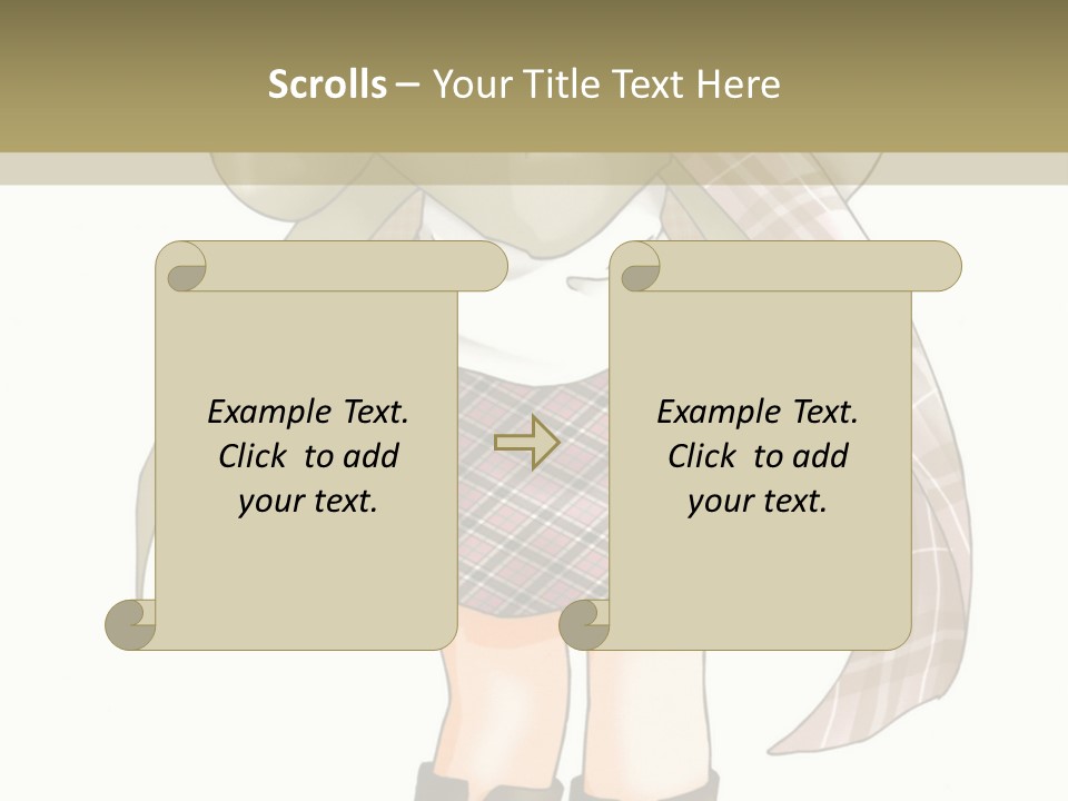 A Girl In A Chef's Outfit Holding A Hot Dog PowerPoint Template