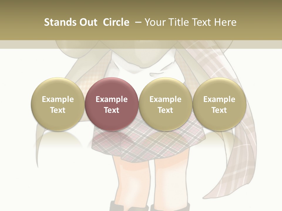 A Girl In A Chef's Outfit Holding A Hot Dog PowerPoint Template