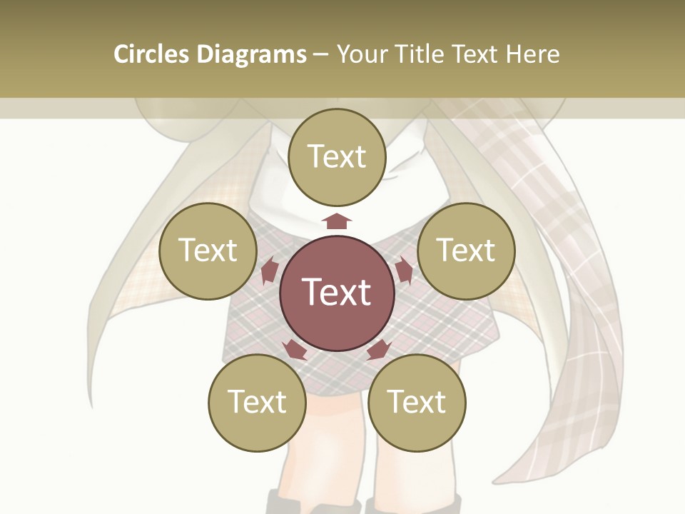 A Girl In A Chef's Outfit Holding A Hot Dog PowerPoint Template