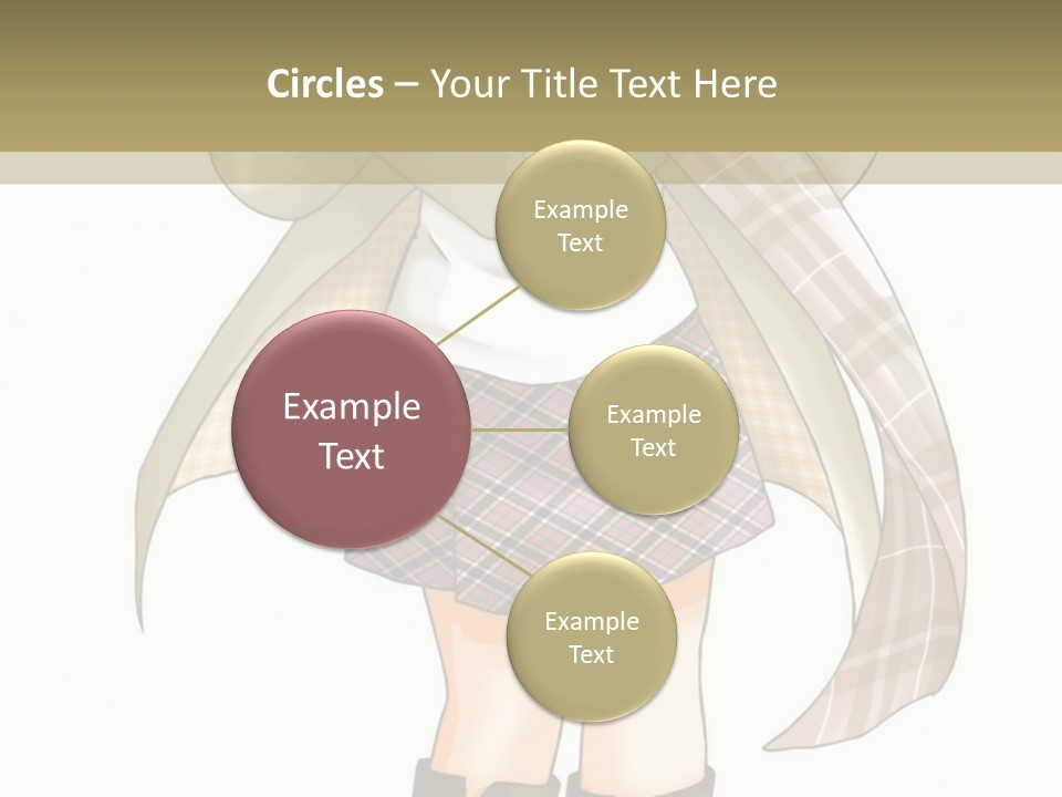 A Girl In A Chef's Outfit Holding A Hot Dog PowerPoint Template