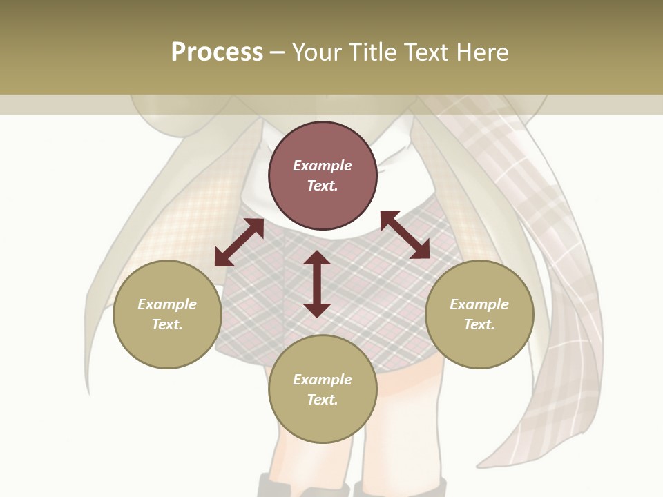 A Girl In A Chef's Outfit Holding A Hot Dog PowerPoint Template