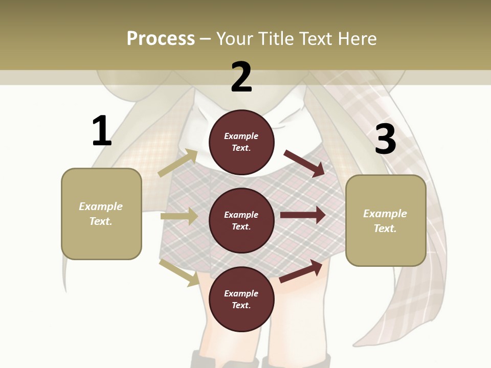 A Girl In A Chef's Outfit Holding A Hot Dog PowerPoint Template