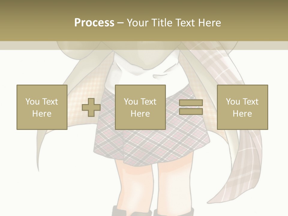 A Girl In A Chef's Outfit Holding A Hot Dog PowerPoint Template