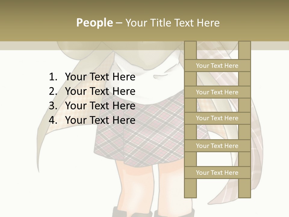 A Girl In A Chef's Outfit Holding A Hot Dog PowerPoint Template