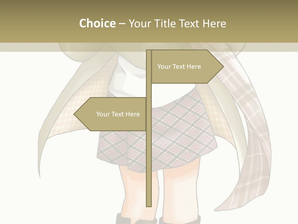 A Girl In A Chef's Outfit Holding A Hot Dog PowerPoint Template