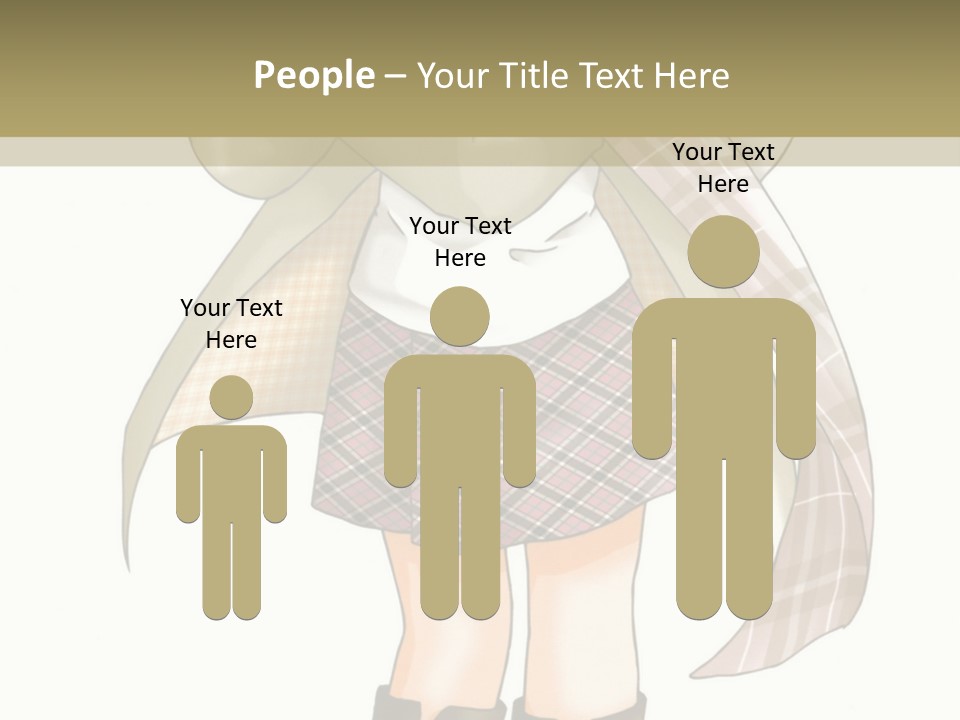 A Girl In A Chef's Outfit Holding A Hot Dog PowerPoint Template