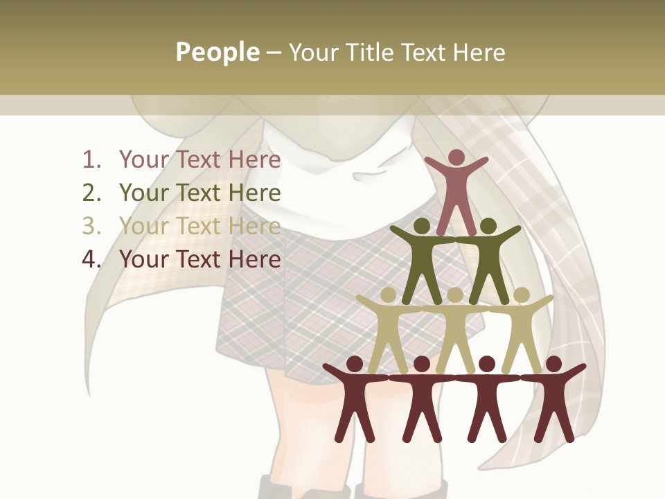 A Girl In A Chef's Outfit Holding A Hot Dog PowerPoint Template