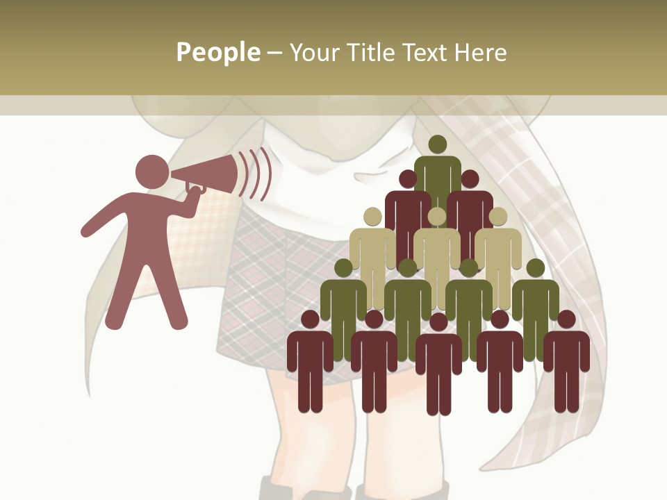 A Girl In A Chef's Outfit Holding A Hot Dog PowerPoint Template