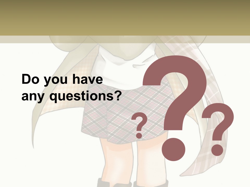 A Girl In A Chef's Outfit Holding A Hot Dog PowerPoint Template