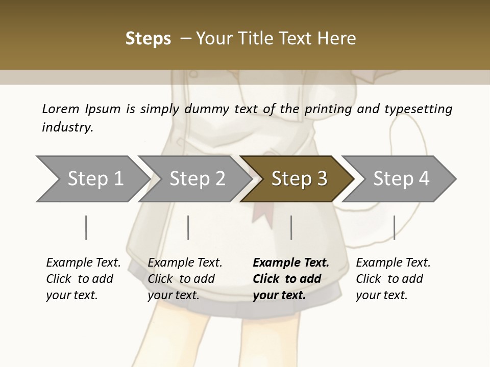 A Girl With Green Hair Holding A Flower And A Bat PowerPoint Template