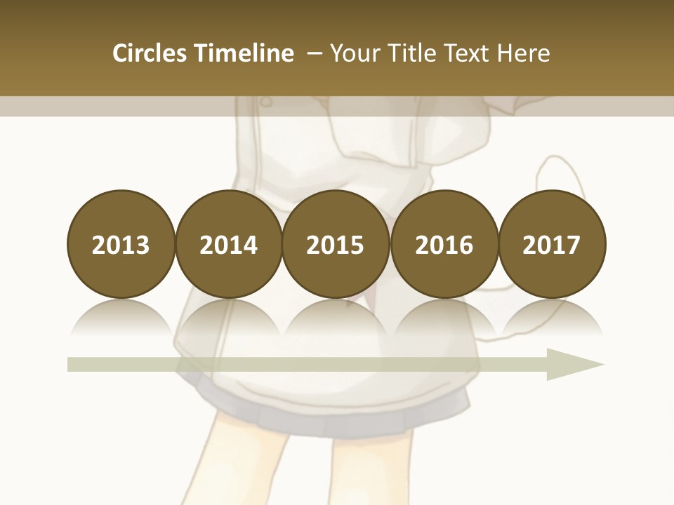 A Girl With Green Hair Holding A Flower And A Bat PowerPoint Template