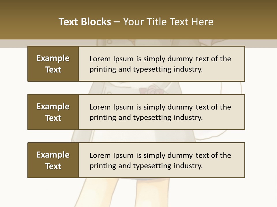 A Girl With Green Hair Holding A Flower And A Bat PowerPoint Template