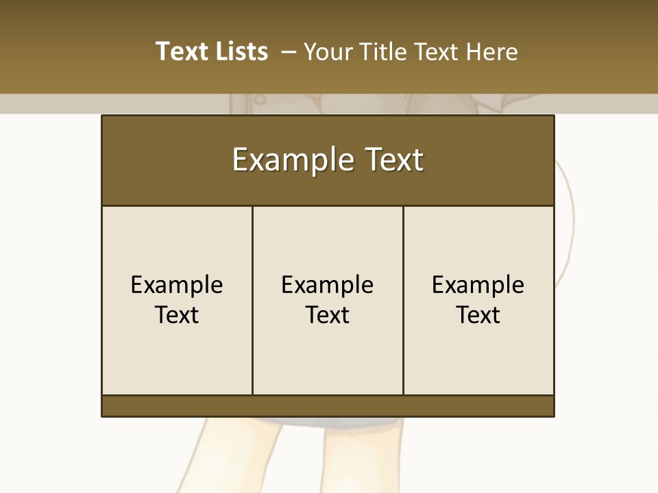 A Girl With Green Hair Holding A Flower And A Bat PowerPoint Template