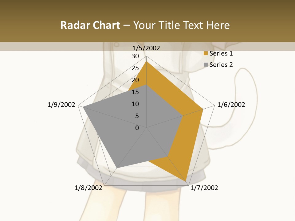 A Girl With Green Hair Holding A Flower And A Bat PowerPoint Template