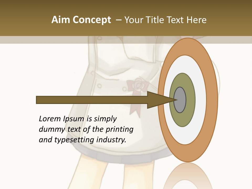 A Girl With Green Hair Holding A Flower And A Bat PowerPoint Template